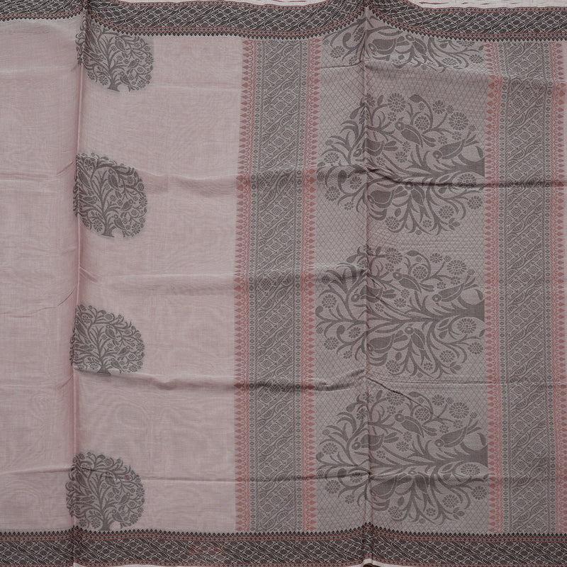 Hayagrivas Handloom Pure Cotton Saree in Mellow Onion Pink KBE71D38-5