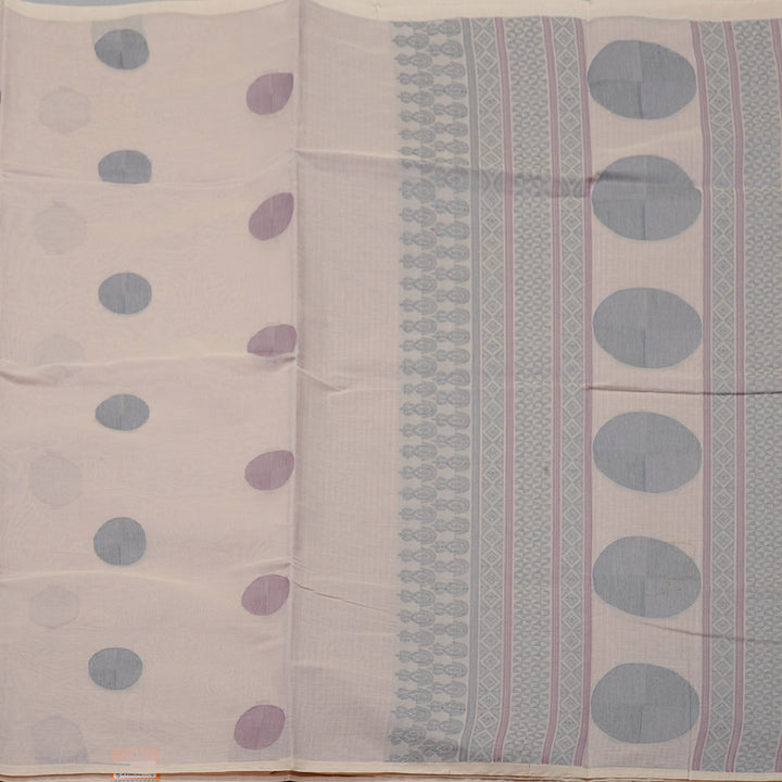Hayagrivas Handloom Cotton Saree in Graceful Light Sandal KBE71D41-2