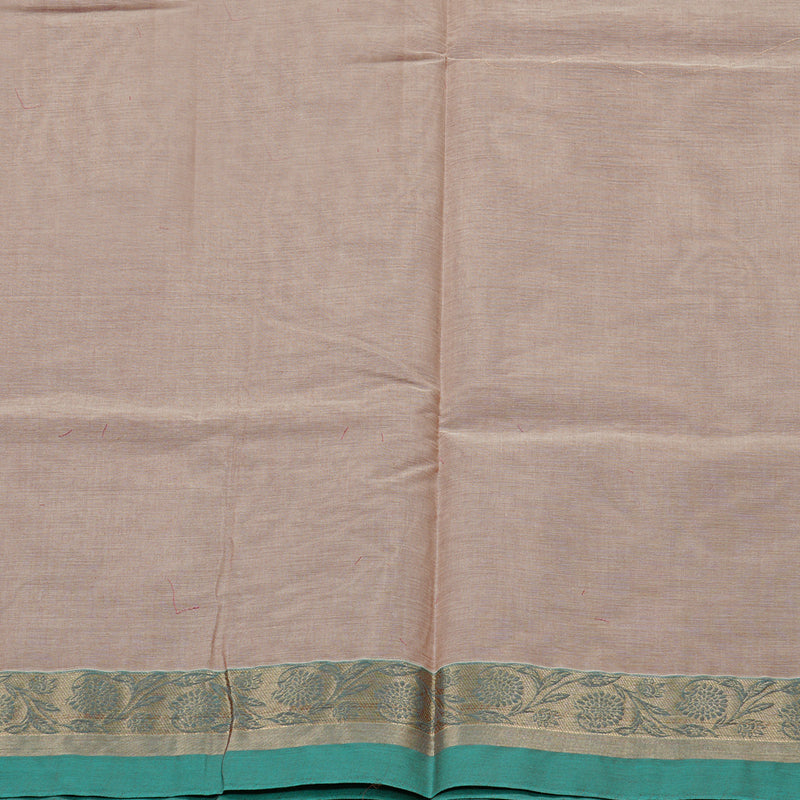 Hayagrivas Handloom Pure Cotton Saree in Soothing Sandal KBE71D42-2