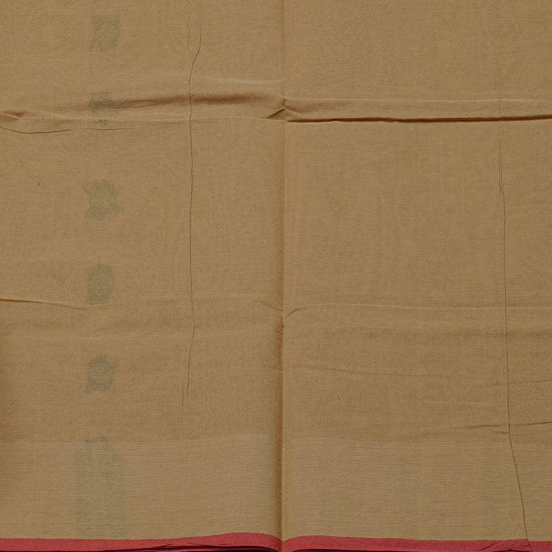 Hayagrivas Handloom Pure Cotton Saree in Gentle Wheat Brown KBE71D43-2