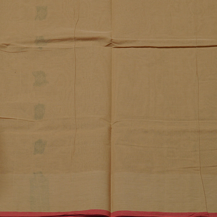 Hayagrivas Handloom Pure Cotton Saree in Gentle Wheat Brown KBE71D43-2