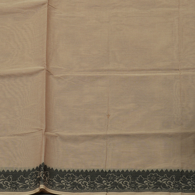Hayagrivas Handloom Pure Cotton Saree in Natural Sandal Beige KBE71D46-5