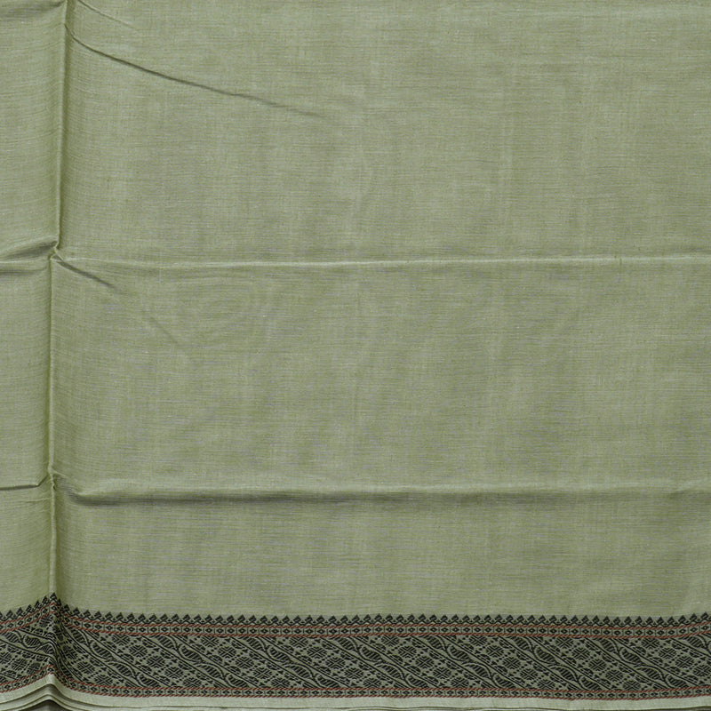 Hayagrivas Handloom Pure Cotton Saree in Serene Elaichi Green KBE71D46-8