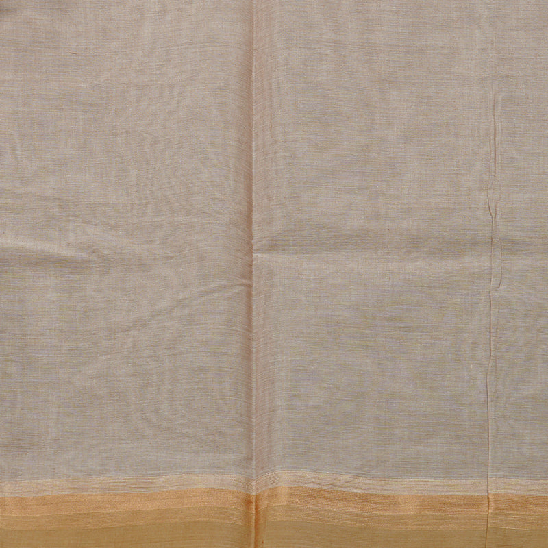 Hayagrivas Handloom Cotton Saree in Serene Sandal KBE71D52-2