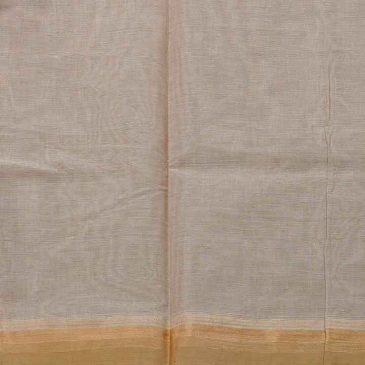Hayagrivas Handloom Cotton Saree in Serene Sandal KBE71D52-2