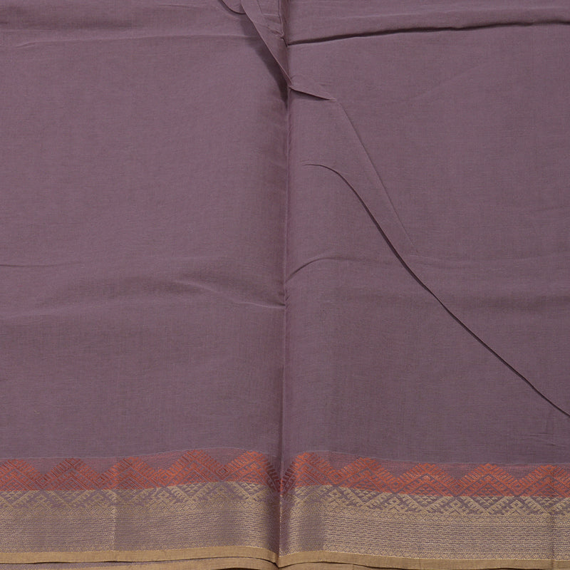 Hayagrivas Handloom Pure Cotton Saree in Gorgeous Plum Purple KBE71D54-1