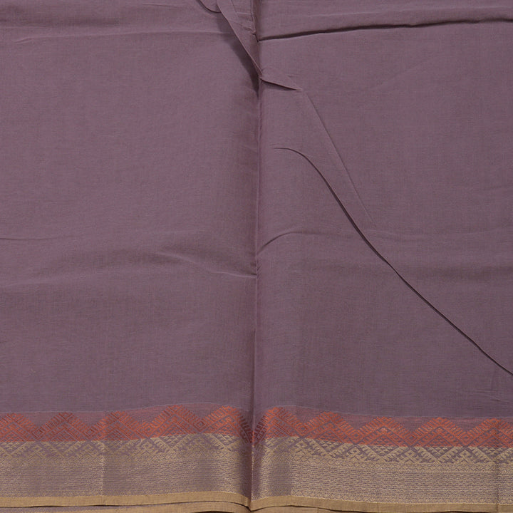 Hayagrivas Handloom Pure Cotton Saree in Gorgeous Plum Purple KBE71D54-1