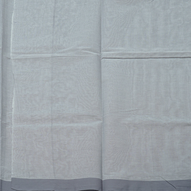 Hayagrivas Handloom Cotton Saree in Captivating Silver Grey KBE71D55-3