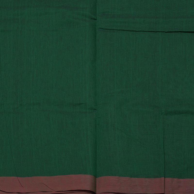 Hayagrivas Handloom Pure Cotton Saree in Stunning Bottle Green KBE71D57-1