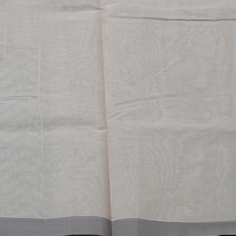 Hayagrivas Handloom Pure Cotton Saree in Timeless Silver Grey KBE71D57-4