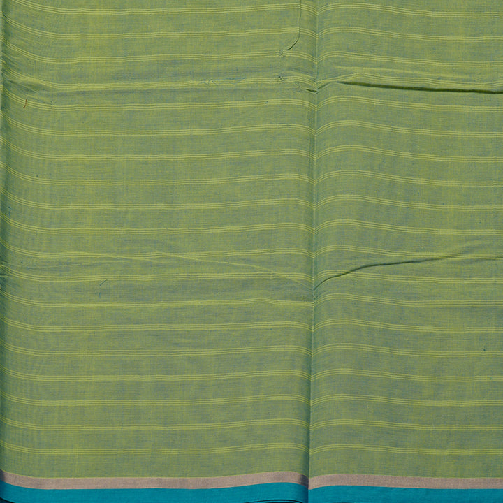 Hayagrivas Handloom Pure Cotton Saree in Elegant Dual Tone (Sky Blue with Yellow) KBE71D61-1