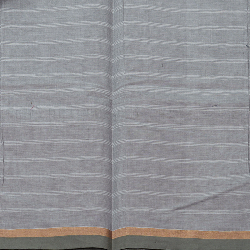 Hayagrivas Handloom Pure Cotton Saree in Subtle Silver Grey KBE71D61-2
