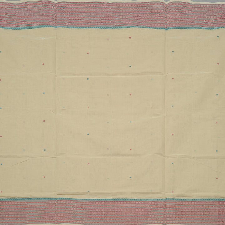 Hayagrivas Handloom Pure Cotton Saree in Ethereal Sandal KBE71D65-2