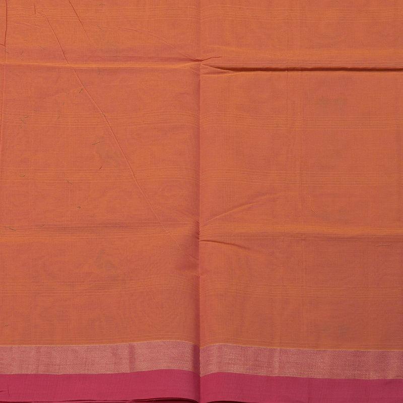 Hayagrivas Handloom Pure Cotton Saree in Sophisticated Dual Tone (Pink With Yellow) KBE71D66-2