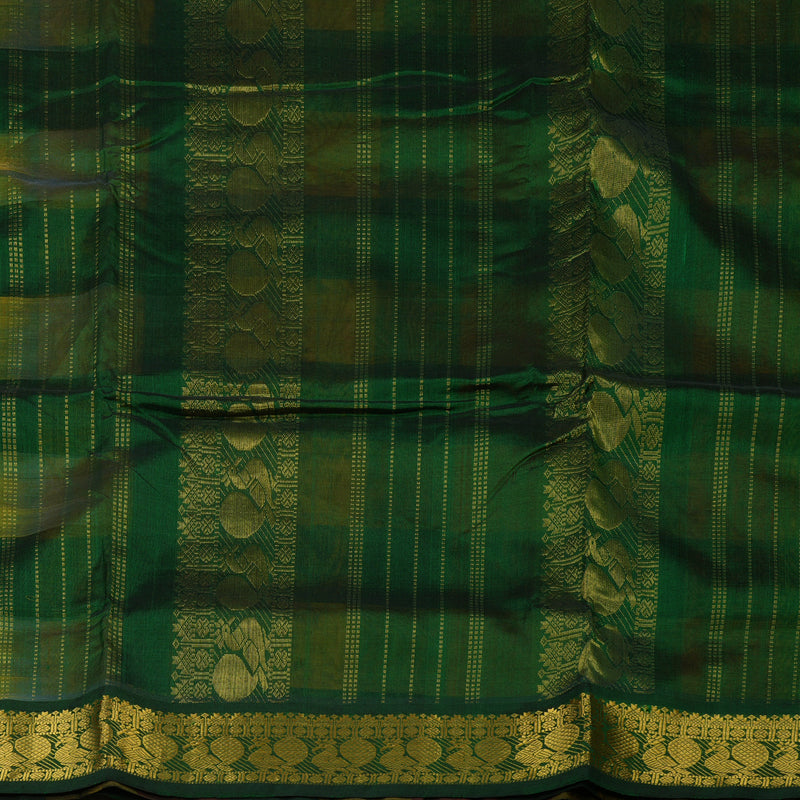 Hayagrivas Multicolour Checks Pure Ten Yards Silk Cotton Saree KBE724G3-2