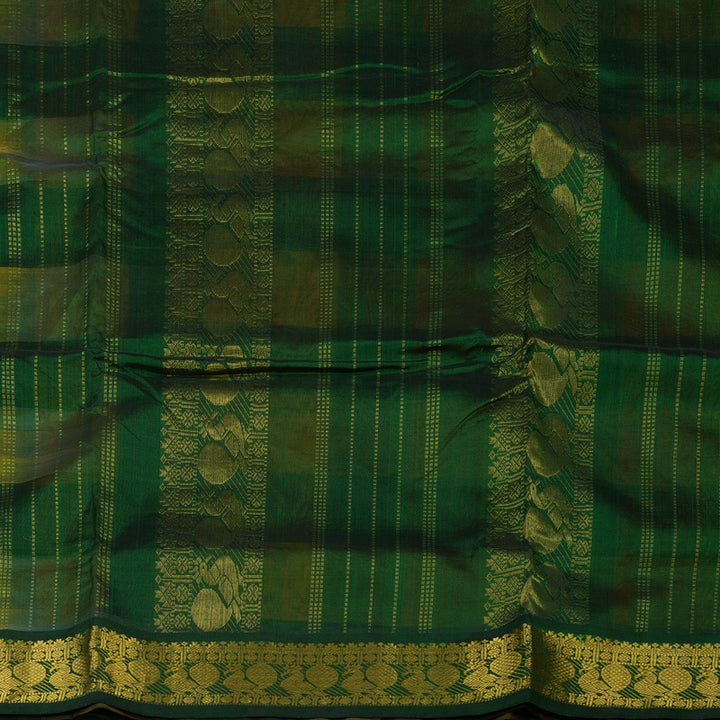 Hayagrivas Multicolour Checks Pure Ten Yards Silk Cotton Saree KBE724G3-2