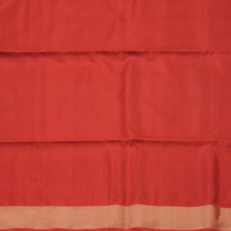 Hayagrivas Handloom Rama Green Soft Silk Saree with Red Border KBE730G1-3