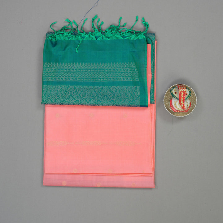 Hayagrivas Rose Pink Pure Soft Silk Saree KBE730G11-1