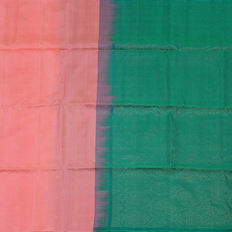 Hayagrivas Rose Pink Pure Soft Silk Saree KBE730G11-1