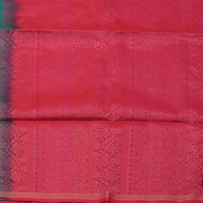 Hayagrivas Handloom Green Soft Silk Saree KBE730G6-5