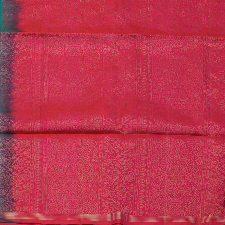 Hayagrivas Handloom Green Soft Silk Saree KBE730G6-5