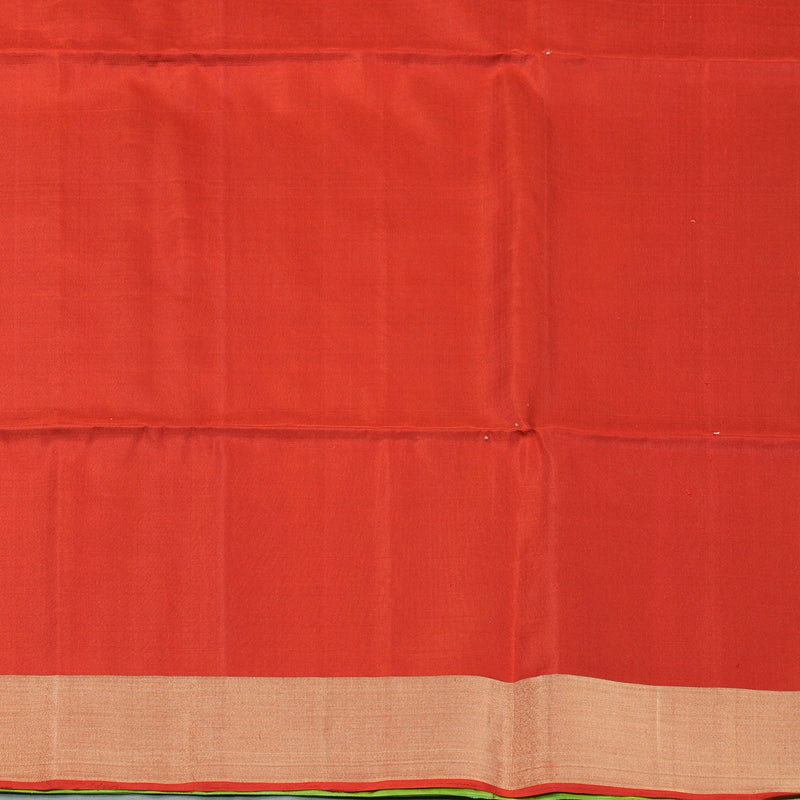 Hayagrivas Parrot Green Pure Soft Silk Saree KBE730G7-5