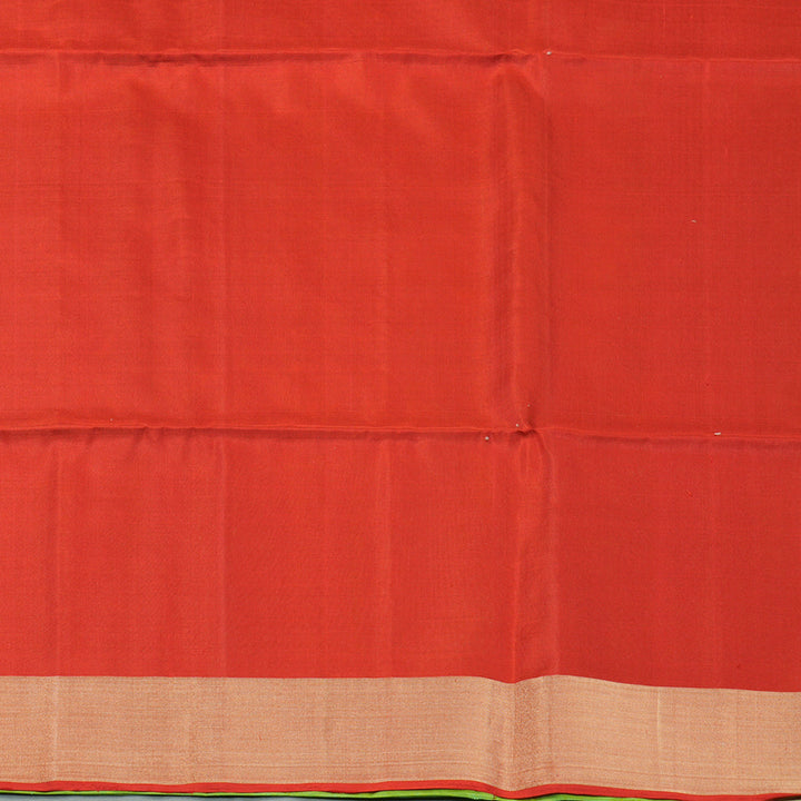 Hayagrivas Parrot Green Pure Soft Silk Saree KBE730G7-5