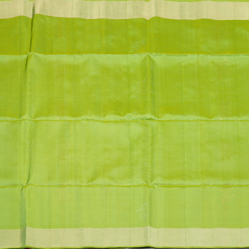 Hayagrivas Parrot Green Pure Soft Silk Saree KBE730G7-5