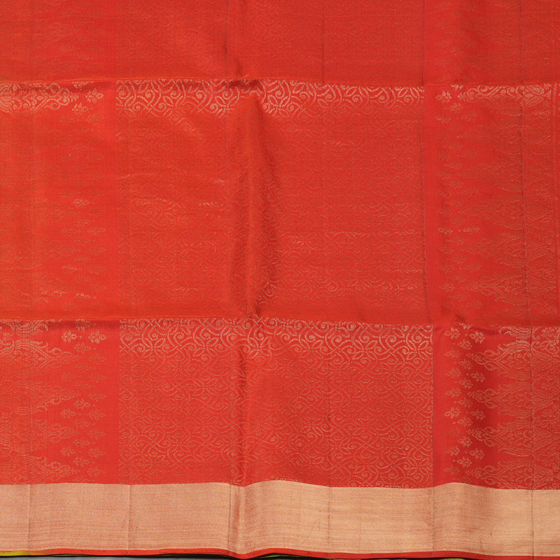 Hayagrivas Parrot Green Pure Soft Silk Saree KBE730G7-5