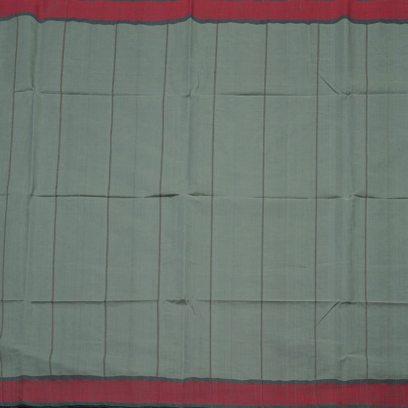 Hayagrivas Handloom Pure Cotton Saree in Elephant Grey KBE733G1-5