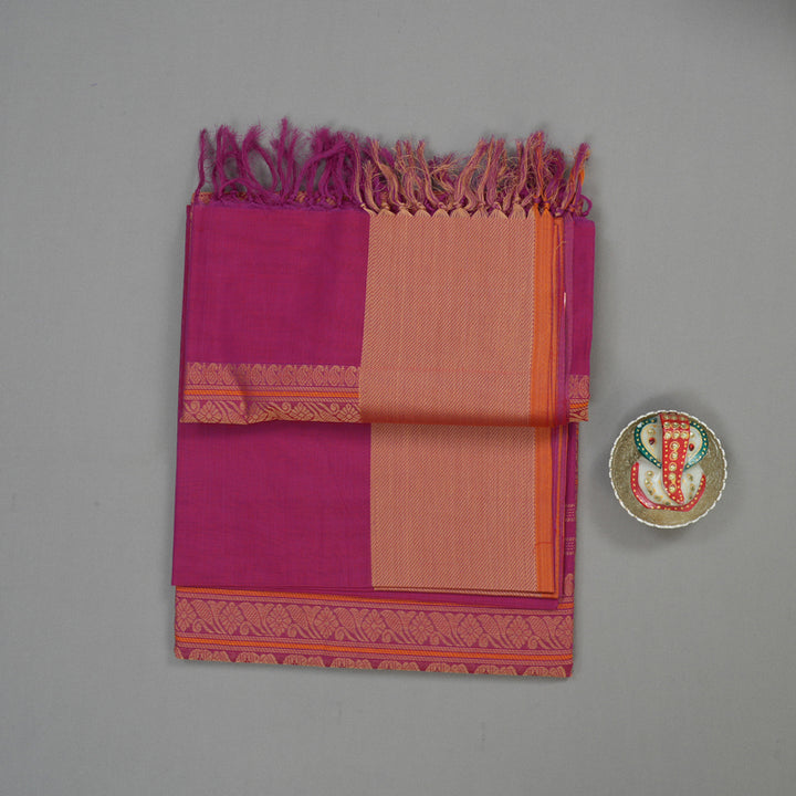 Hayagrivas Deep Pink Pure Cotton Saree  KBE734G10-4