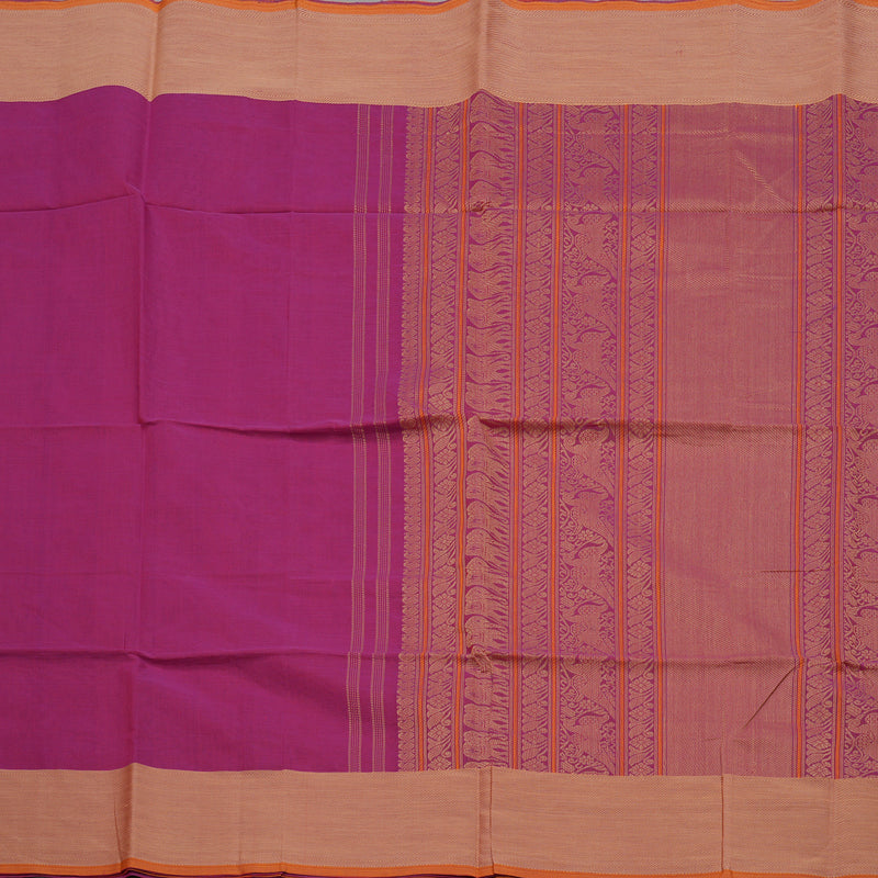 Hayagrivas Deep Pink Pure Cotton Saree  KBE734G10-4