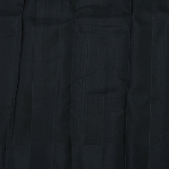 Hayagrivas Handloom Pure Plum Purple Kanjivaram Silk Saree with Black Border KBE736G13-1