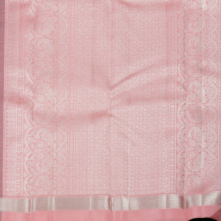 Hayagrivas Handloom Black Kanjivaram Silk Saree KBE736G27-1