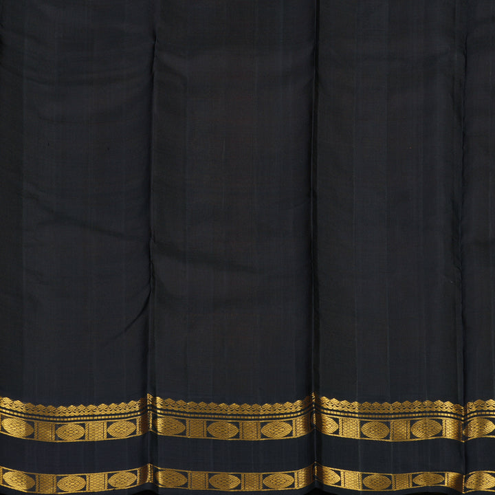 Hayagrivas Handloom Mango Orange Kanjivaram Silk Saree with Deep Nagapazham border KBE736G32-1