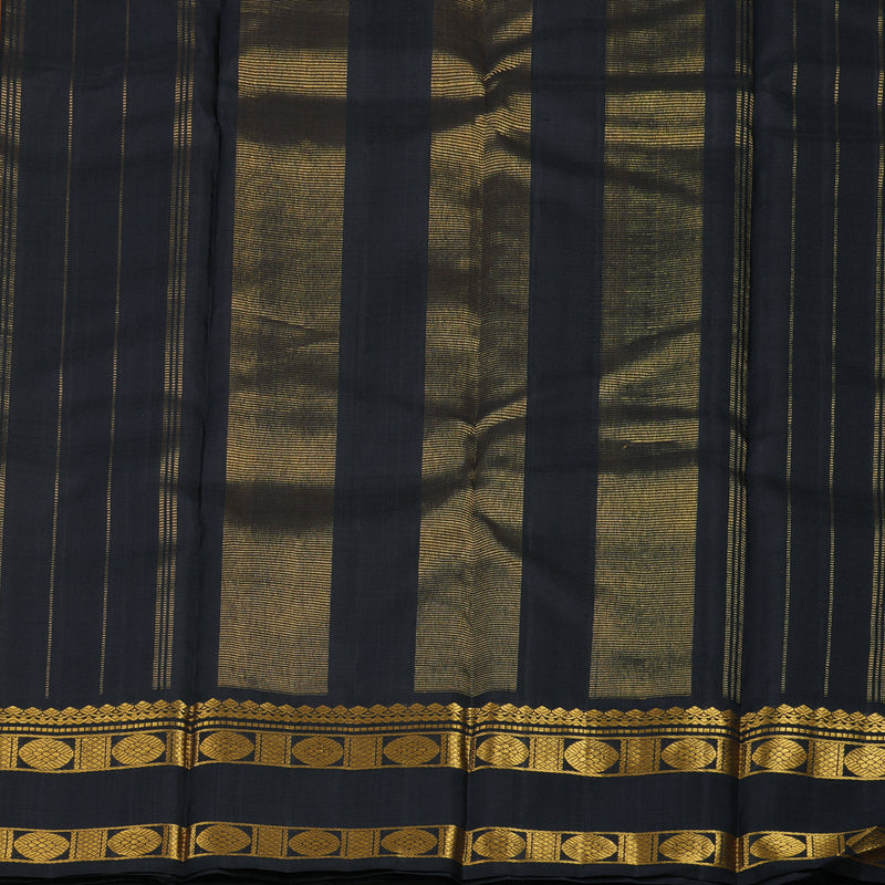 Hayagrivas Handloom Mango Orange Kanjivaram Silk Saree with Deep Nagapazham border KBE736G32-1