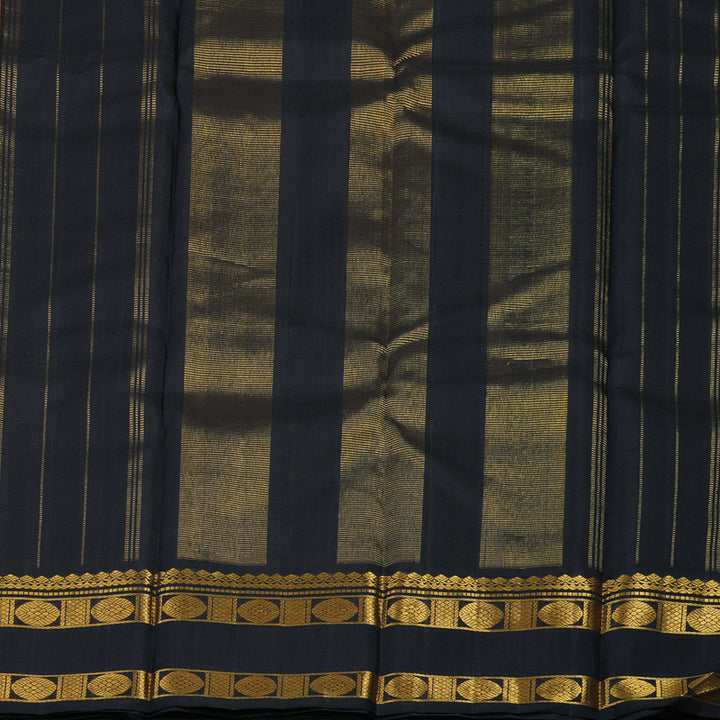 Hayagrivas Handloom Mango Orange Kanjivaram Silk Saree with Deep Nagapazham border KBE736G32-1