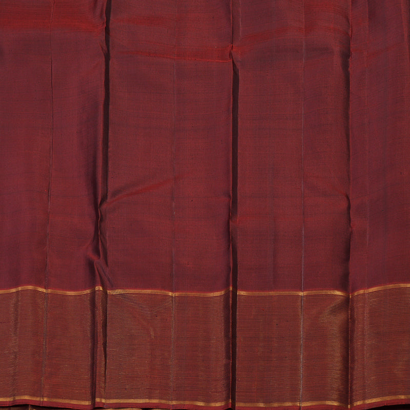 Hayagrivas Handloom Kanjivaram Silk Saree in Graceful Bottle Green KBE74D1-2