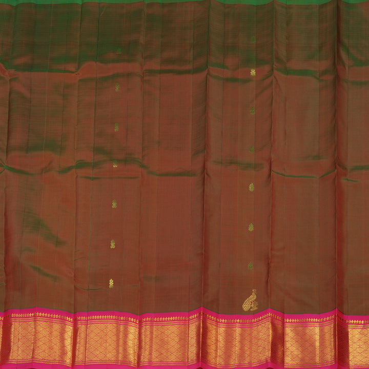 Hayagrivas One Side Border Silk saree in Manthalir shade KBE755G17-10