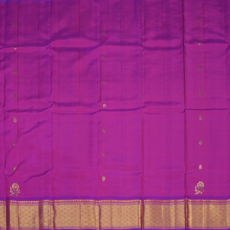 Hayagrivas Handloom Purple Kanjivaram Silk Saree KBE755G17-13