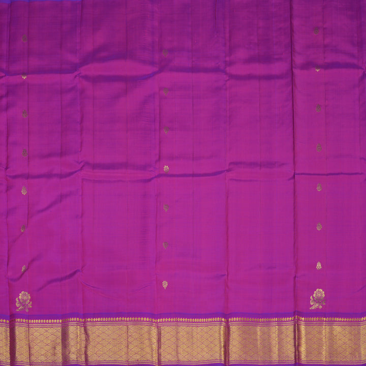 Hayagrivas Handloom Purple Kanjivaram Silk Saree KBE755G17-13