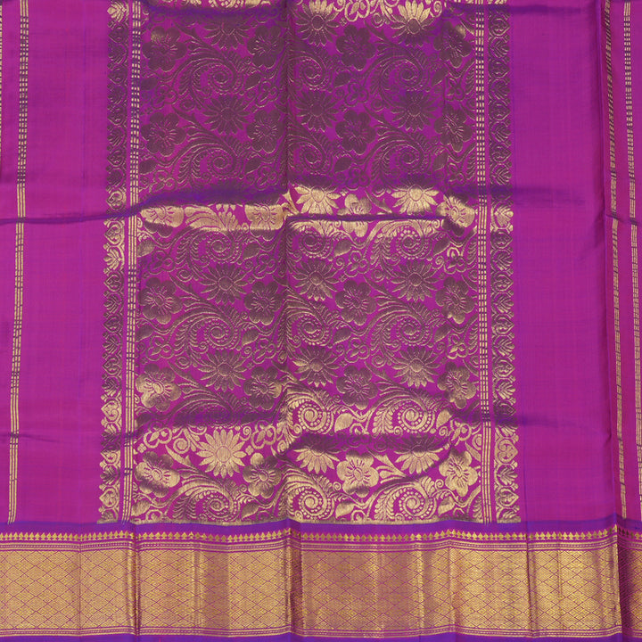 Hayagrivas Handloom Purple Kanjivaram Silk Saree KBE755G17-13