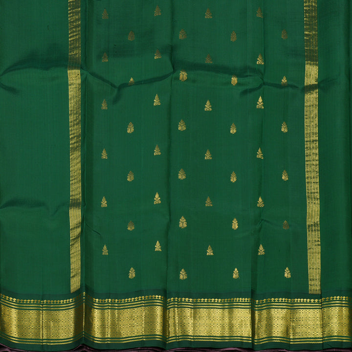 Hayagrivas Bright Pink Pure One Side Border Silk Saree with Mild Purple border KBE755G7-45