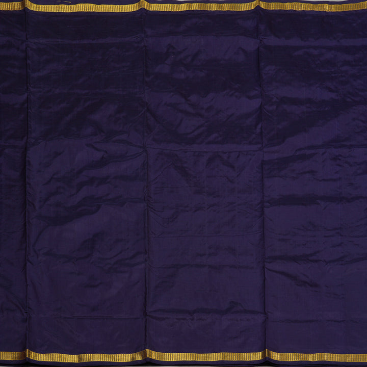Hayagrivas Handloom Midnight Blue Ten Yards Silk Saree KBE757G2-3
