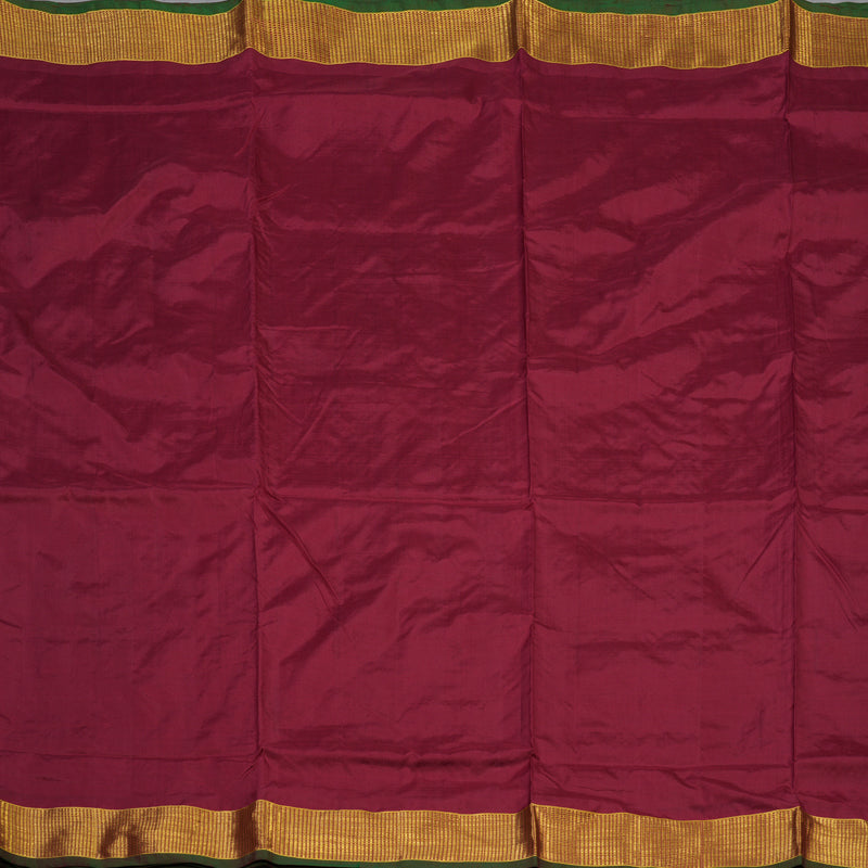 Hayagrivas Handloom Maroon Ten Yards Silk Madisar KBE757G9-1