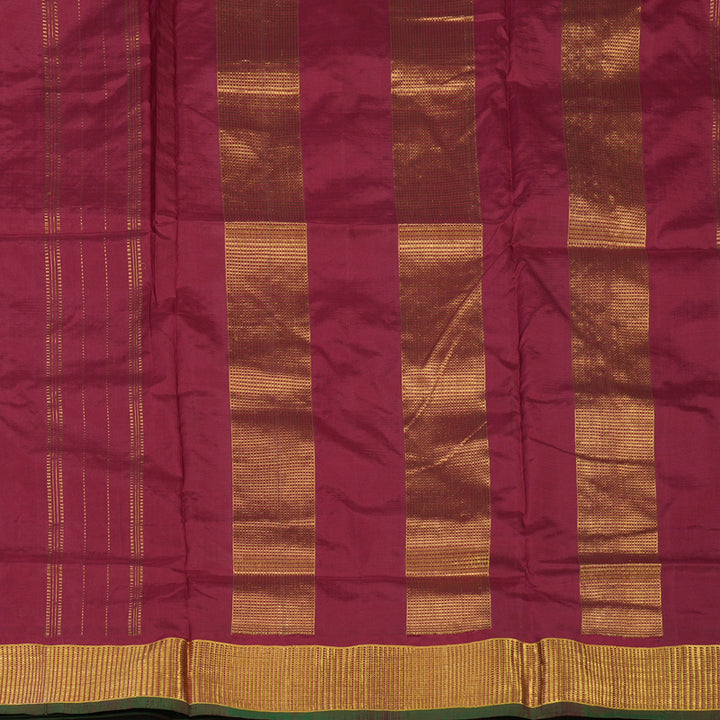 Hayagrivas Handloom Maroon Ten Yards Silk Madisar KBE757G9-1