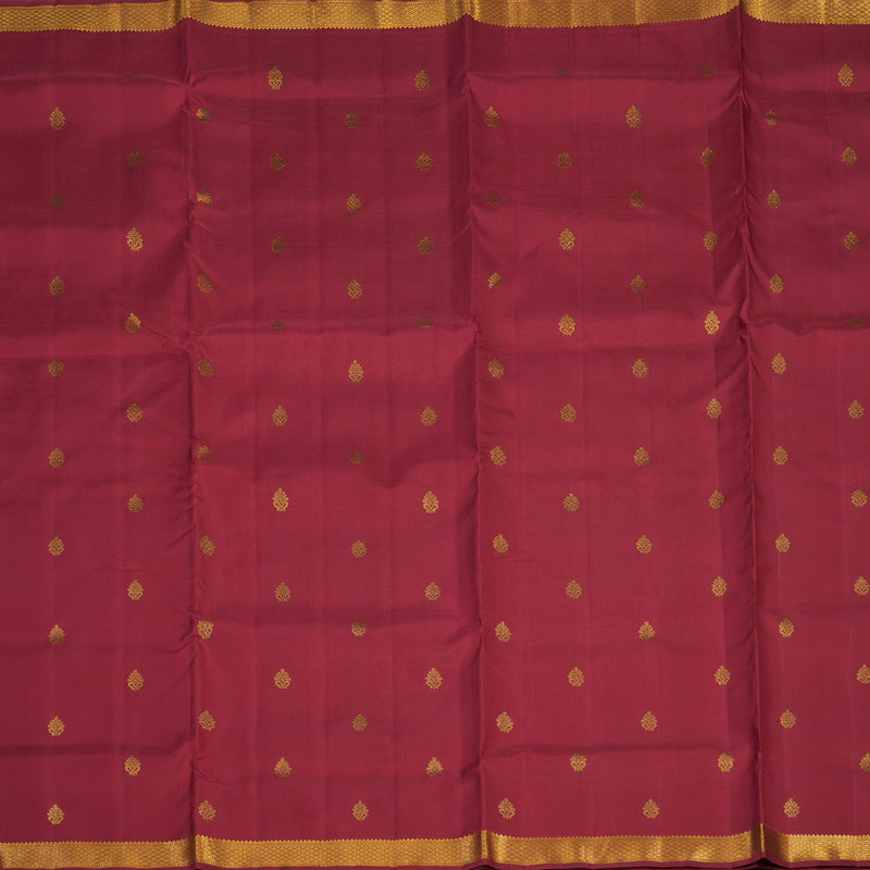 Hayagrivas Handloom Maroon Ten Yards Silk Madisar KBE763G5-1