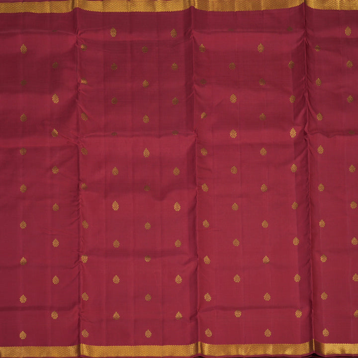 Hayagrivas Handloom Maroon Ten Yards Silk Madisar KBE763G5-1