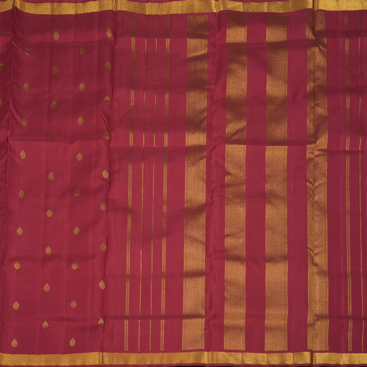Hayagrivas Handloom Maroon Ten Yards Silk Madisar KBE763G5-1