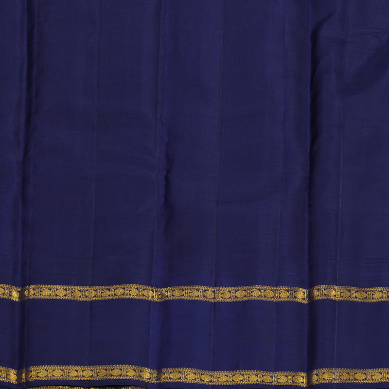 Hayagrivas Handloom Baby Pink Kanjivaram Silk Saree with Midnight Blue Border KBE765G2-1